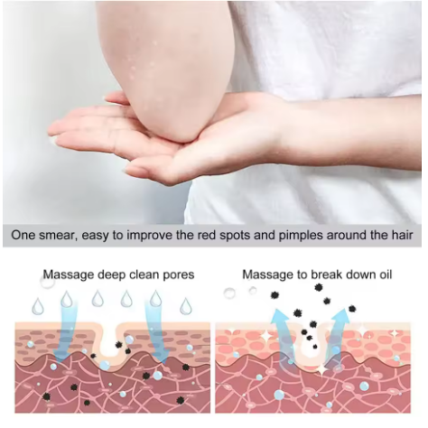 Eelhoe 100ml Body Cleansing Bath Oil Exfoliator Moisturizing Skin Repairing Brighten Body Wash Skin Exfoliating Dirt Shower Oil