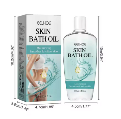Eelhoe 100ml Body Cleansing Bath Oil Exfoliator Moisturizing Skin Repairing Brighten Body Wash Skin Exfoliating Dirt Shower Oil