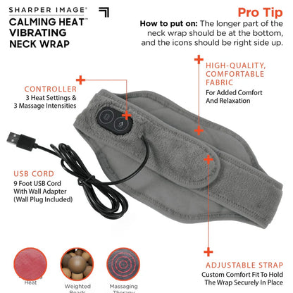 Calm Heat Massaging Neck Wrap